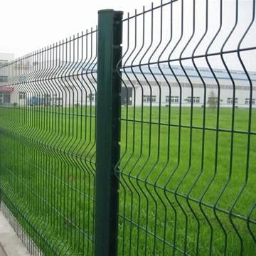 Garten-Zaun-Panel Curvy Welded-Draht Mesh Fence hoher Qualität Anping TLWY chinesischer der Fabrik-3D mit Pfirsichposten